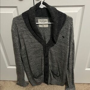 Abercrombie & Fitch Charcoal Cardigan for Men